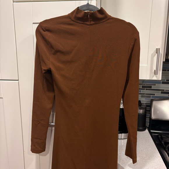 Zara draped knit long sleeve midi dress - Picture 11 of 12